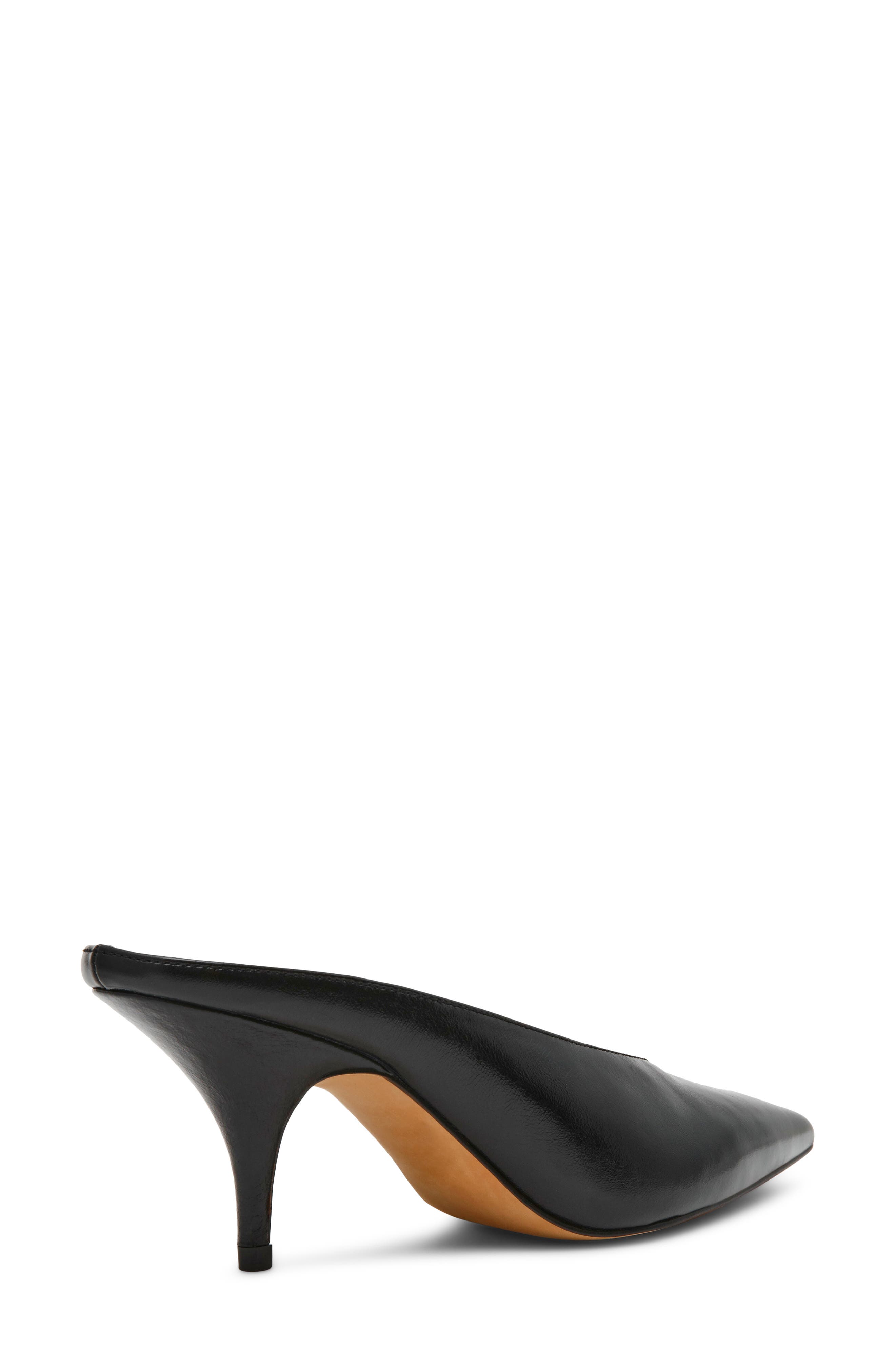 Fonza Mule, Alternate, color, BLACK LEATHER
