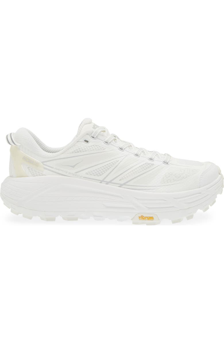 HOKA Mafate Speed 2 Sneaker, Alternate, color, White / Lunar Rock