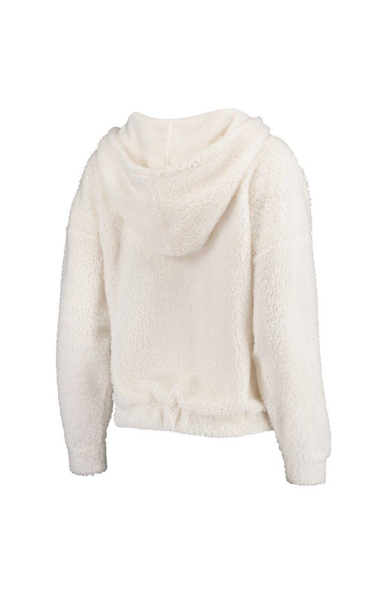 CONCEPTS SPORT Women's Concepts Sport Cream Los Angeles Lakers Fluffy Long Sleeve Hoodie Top & Shorts Sleep Set, Alternate, color, Cream