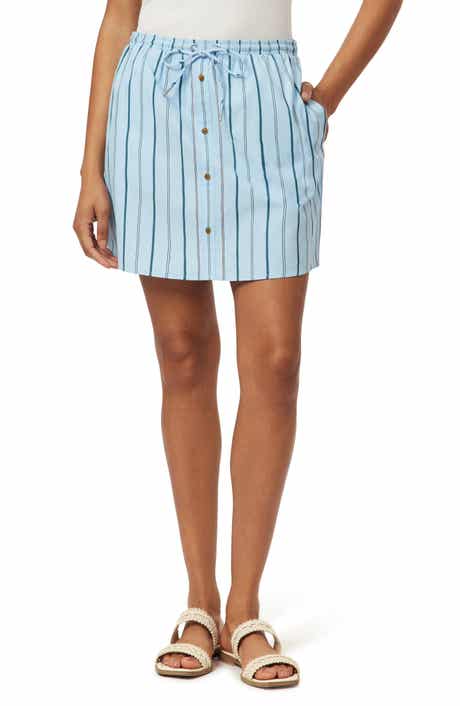 Scotch & Soda Stripe Cotton Blend Miniskirt