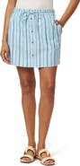 Scotch & Soda Stripe Cotton Blend Miniskirt