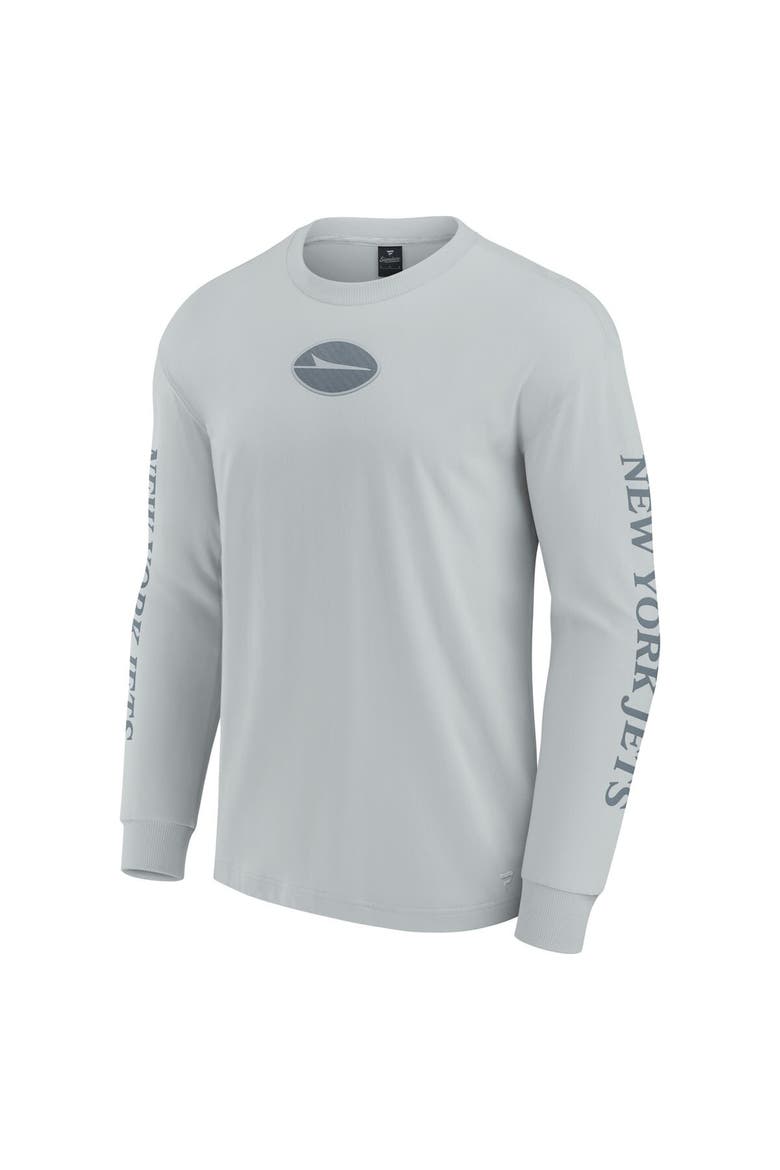 Unisex Fanatics Gray New York Jets Elements Strive Long Sleeve T-Shirt, Alternate, color, Gray