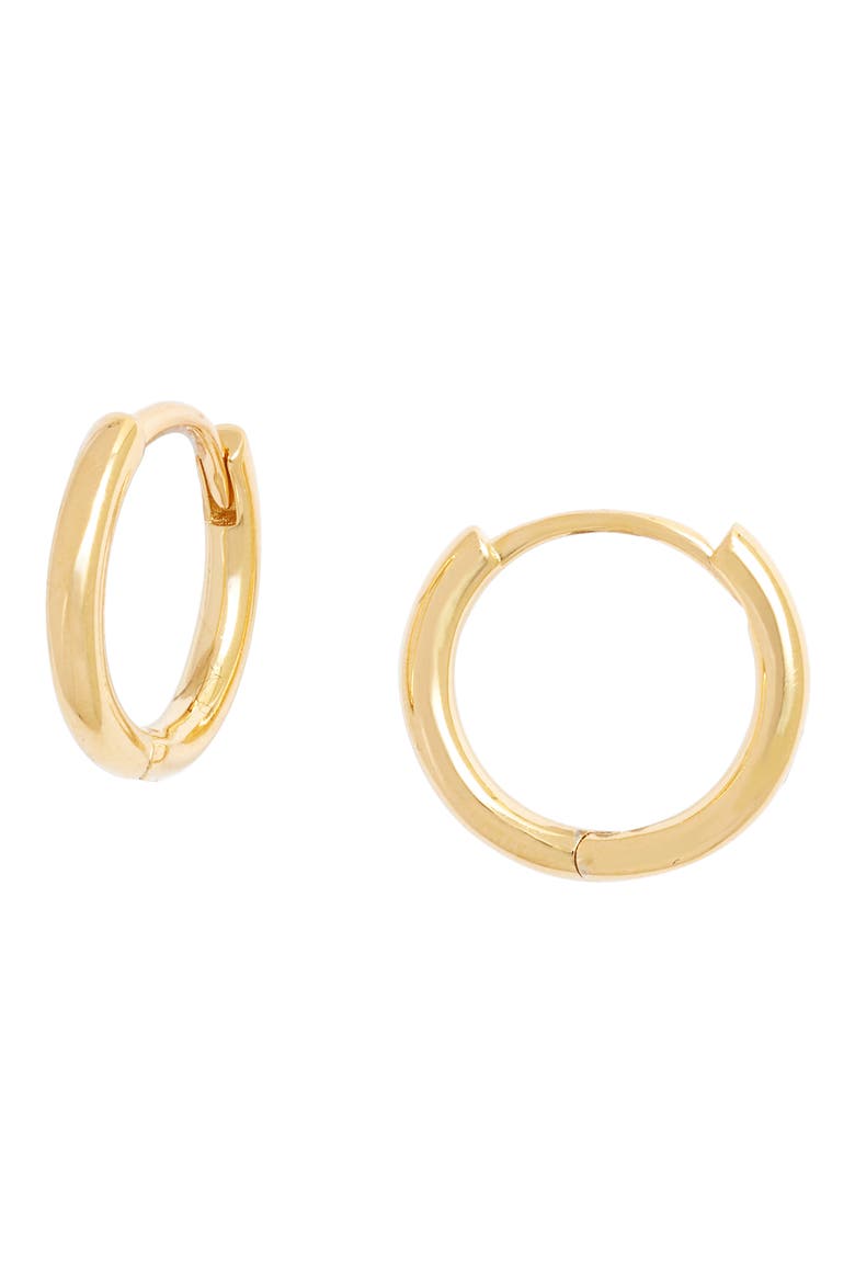 Demi Fine Everyday Huggie Hoop Earrings, Main, color, GOLD