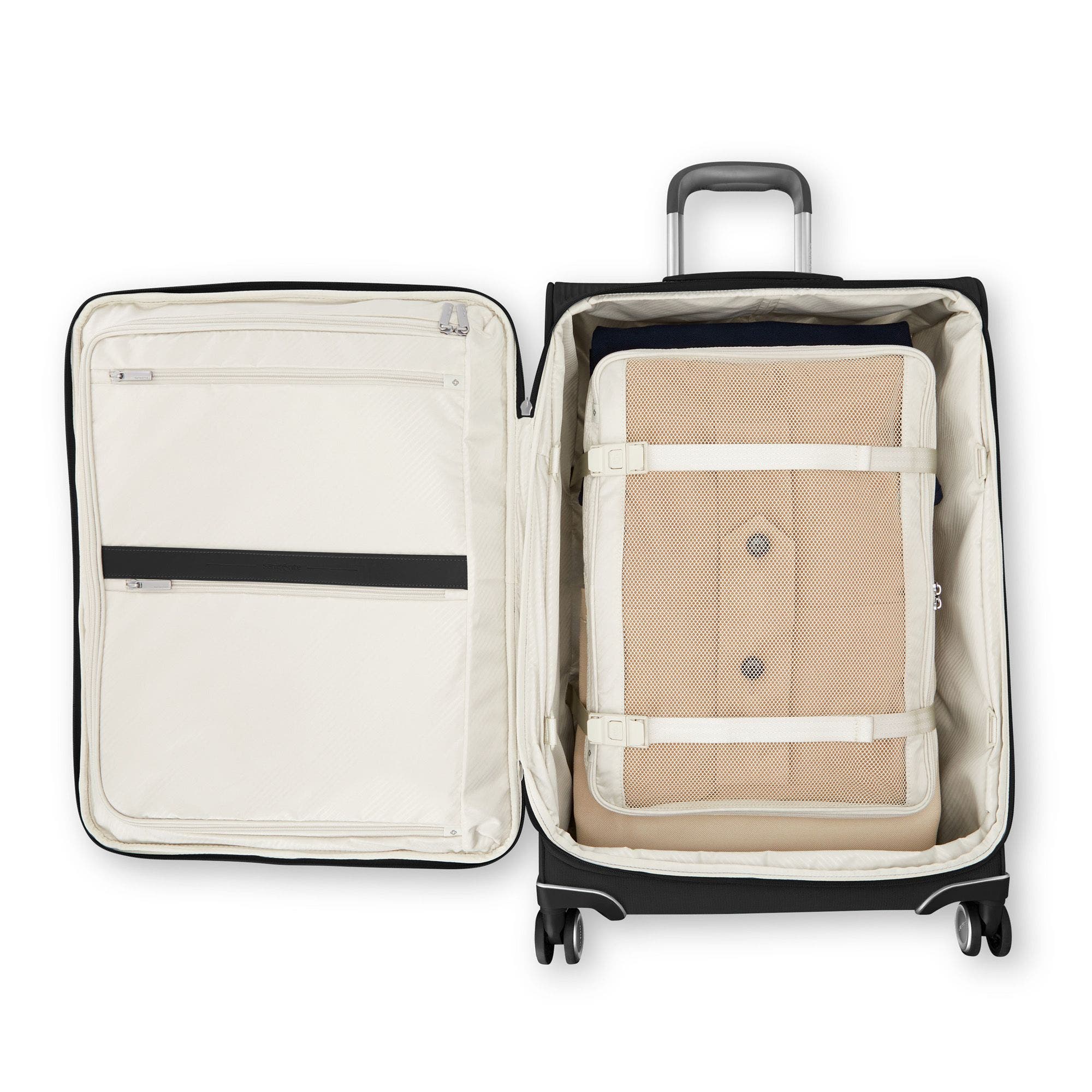 Samsonite Silhouette 18 Softside Expandable 25" Checked Spinner, Alternate, color, Black