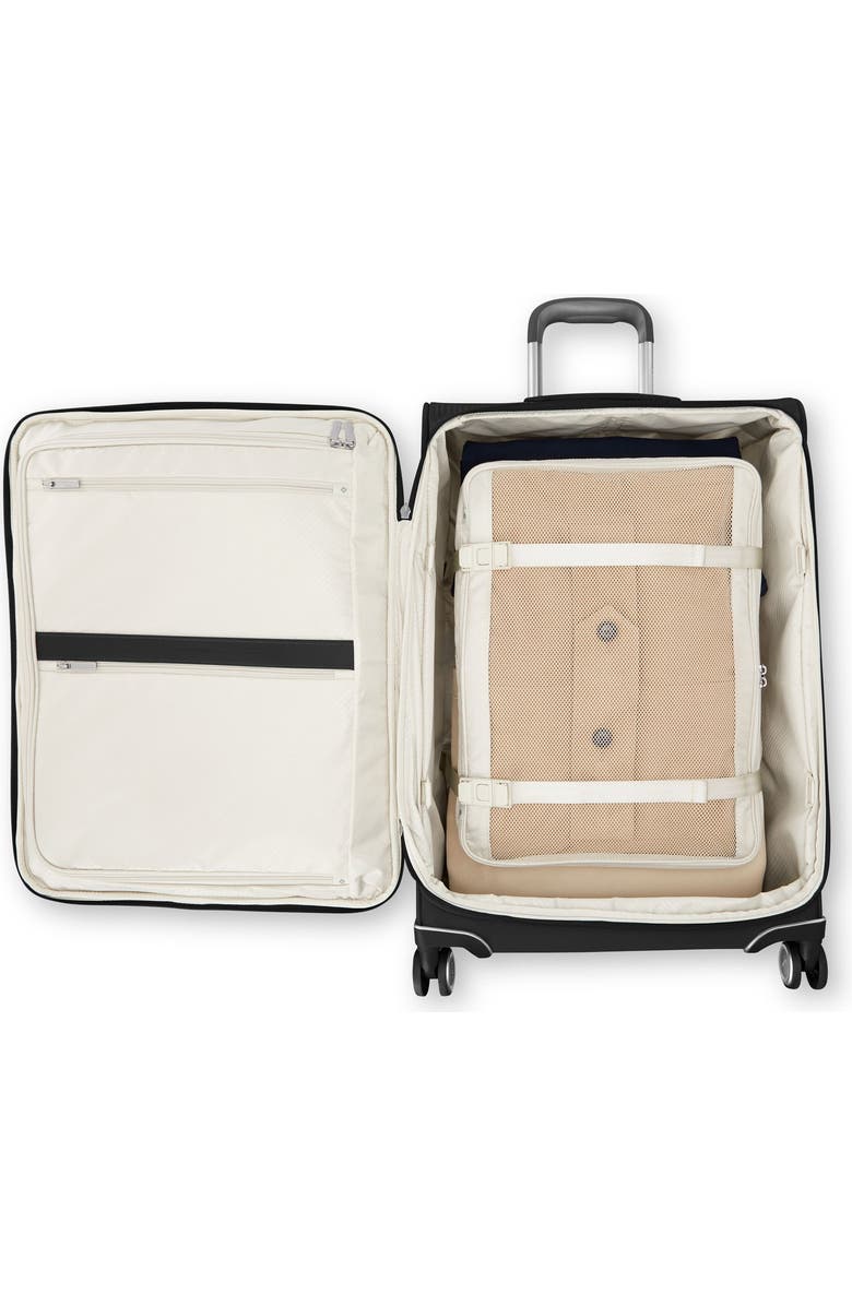 Samsonite Silhouette 18 Softside Expandable 25" Checked Spinner, Alternate, color, Black