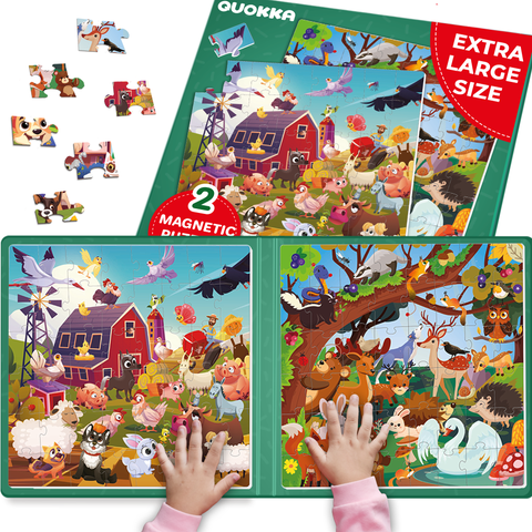 Magnetic Travel Puzzle Set - 2x48 Piece Jigsaw Puzzles
