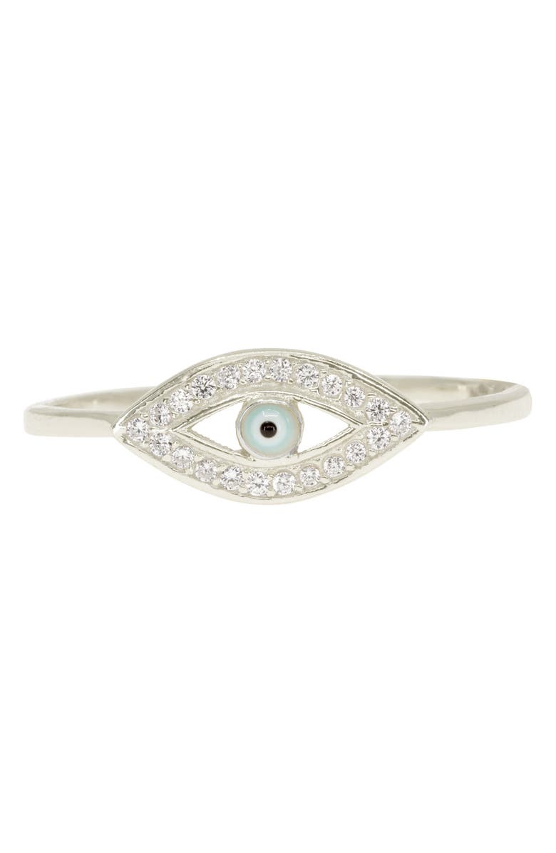 RAGEN Jewels Evil Eye Pavé Ring, Main, color,