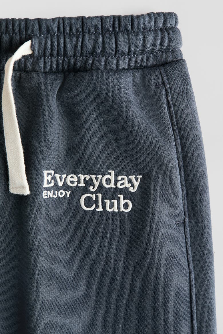 Embroidery-detail Joggers, Alternate, color, Dark gray/Everyday Club
