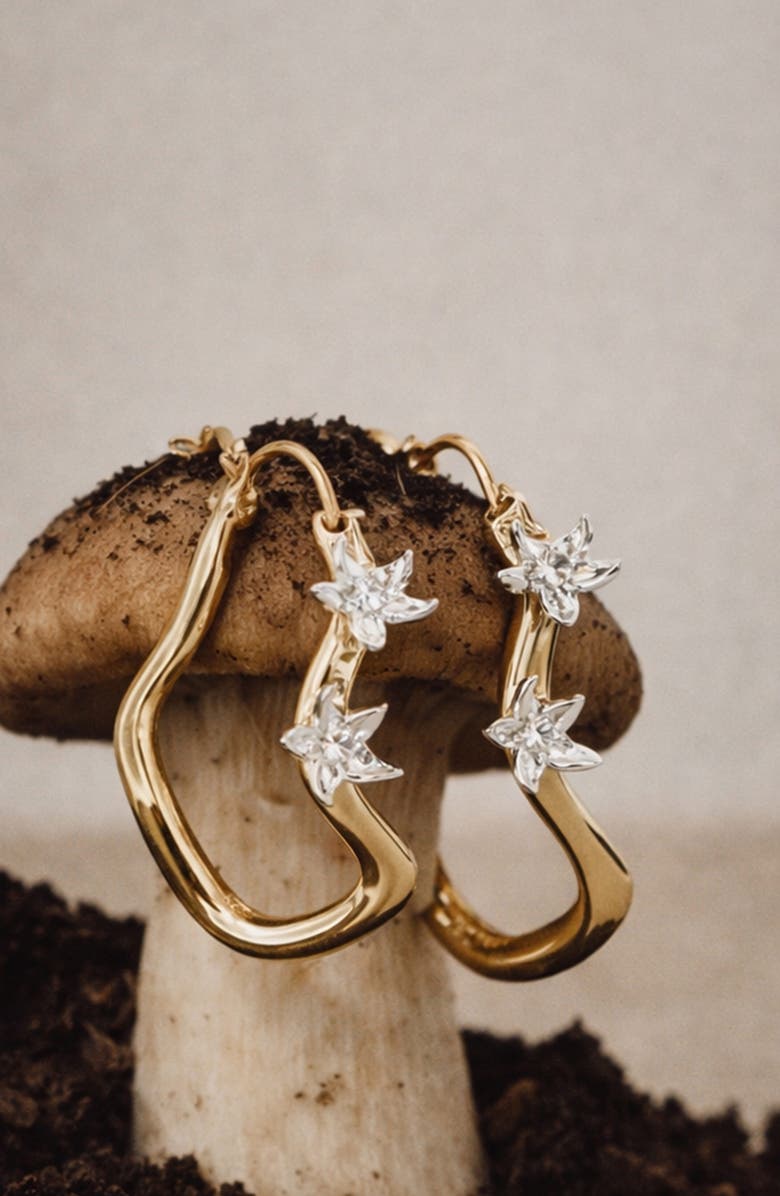 YOJ Calino Hoop Earrings In Gold, Alternate, color, Gold