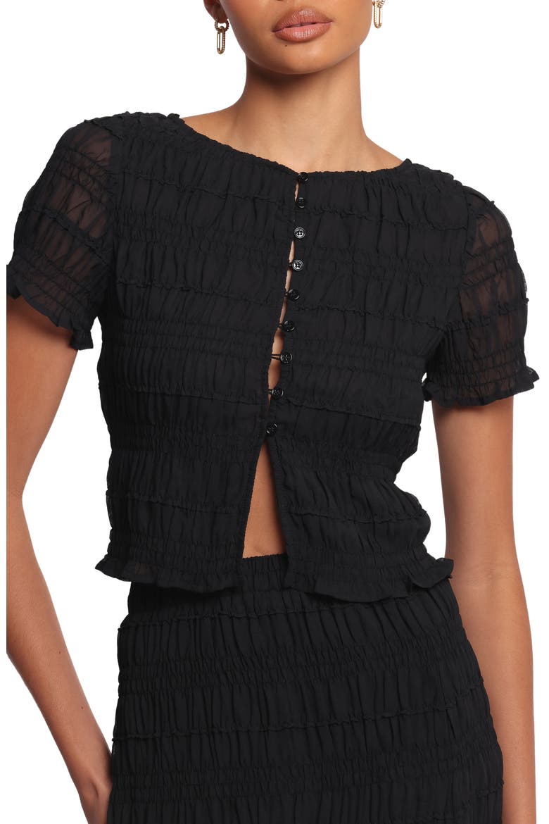 Valana Smock Top, Main, color, BLACK