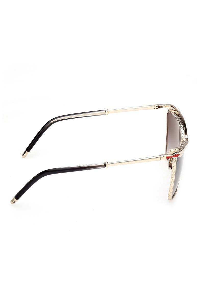 56mm Square Sunglasses, Alternate, color, PALE GOLD / ZEISS SMOKE LENS