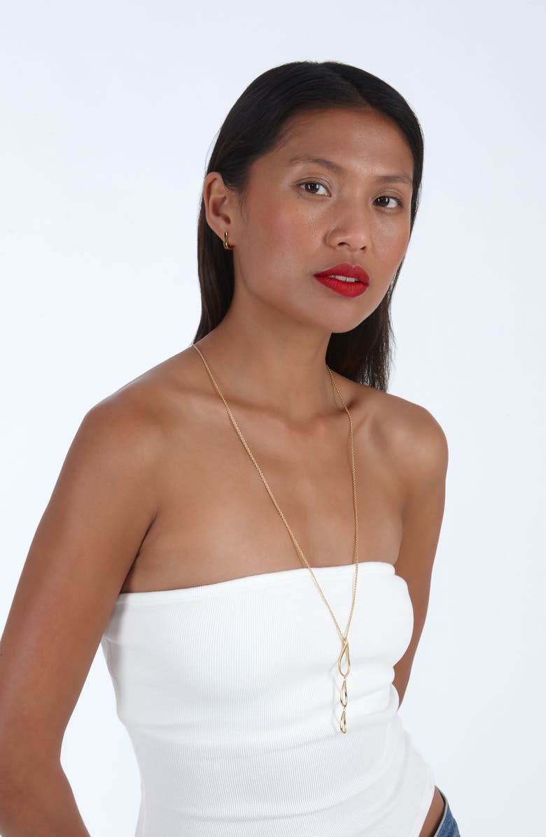 Lucy Quartermaine Petal Hoops, Alternate, color, Gold