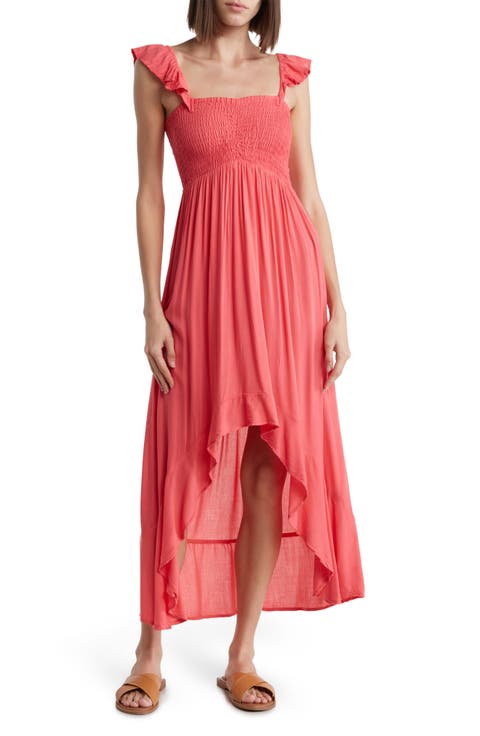 Maxi Ruffle Cover-Up Dress