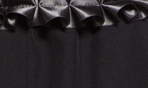 Coperni Pleated Ribbon Tailored Shorts In Black