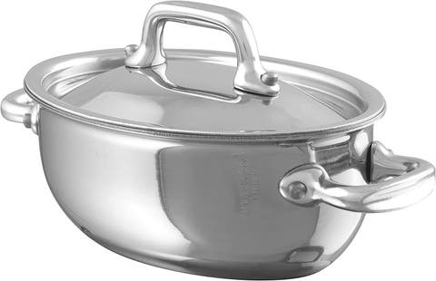 M'Minis Oval Cocotte With Lid, 4.7 Inch