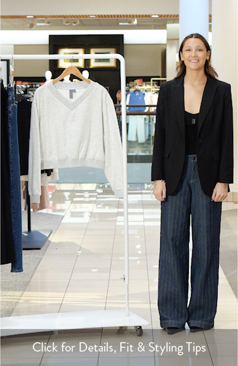 Revive Organic Cotton Blend Crop Sweatshirt, sales video thumbnail