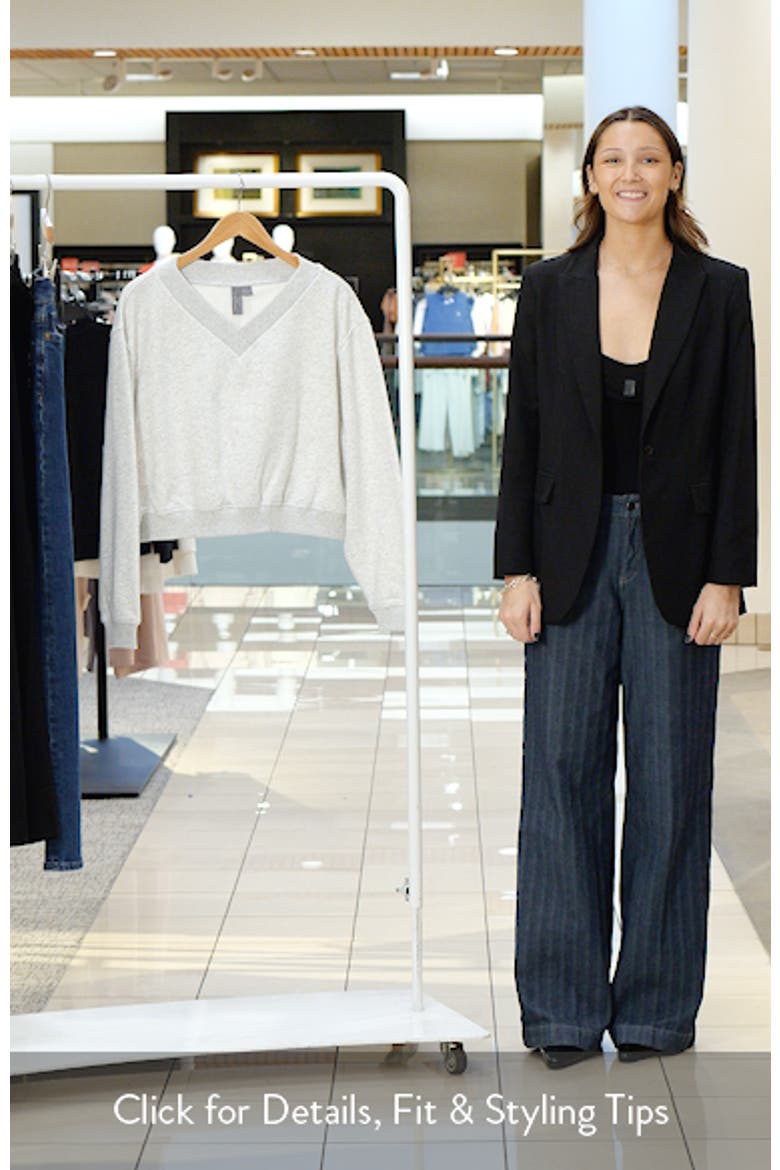 Revive Organic Cotton Blend Crop Sweatshirt video