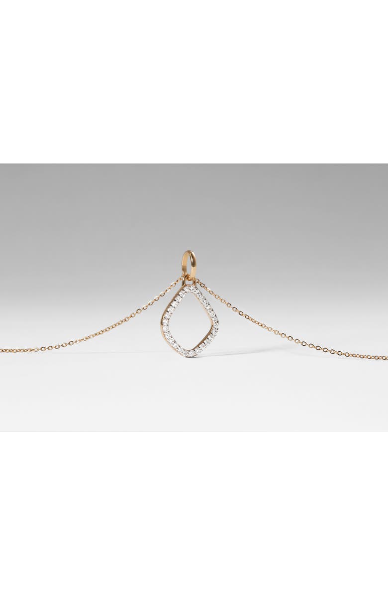Monica Vinader Riva Lab Grown Diamond Kite Pendant, Alternate, color, Yellow Gold