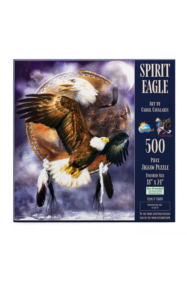 Spirit Eagle 500 piece Jigsaw Puzzle for Adults, Alternate, color, Multicolor