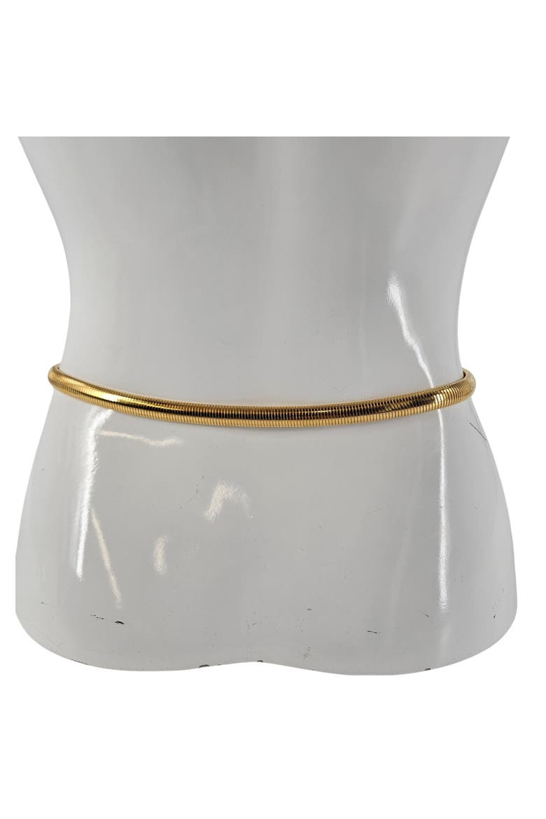 Vintage 70's Gold Snake Serpent Sculptural Belt, Alternate, color, Gold
