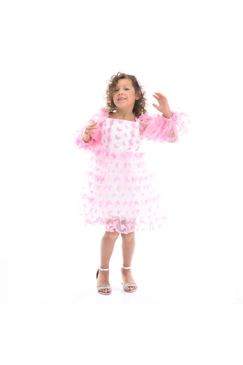 Bell Mariposa Dress, Alternate, color, Pink