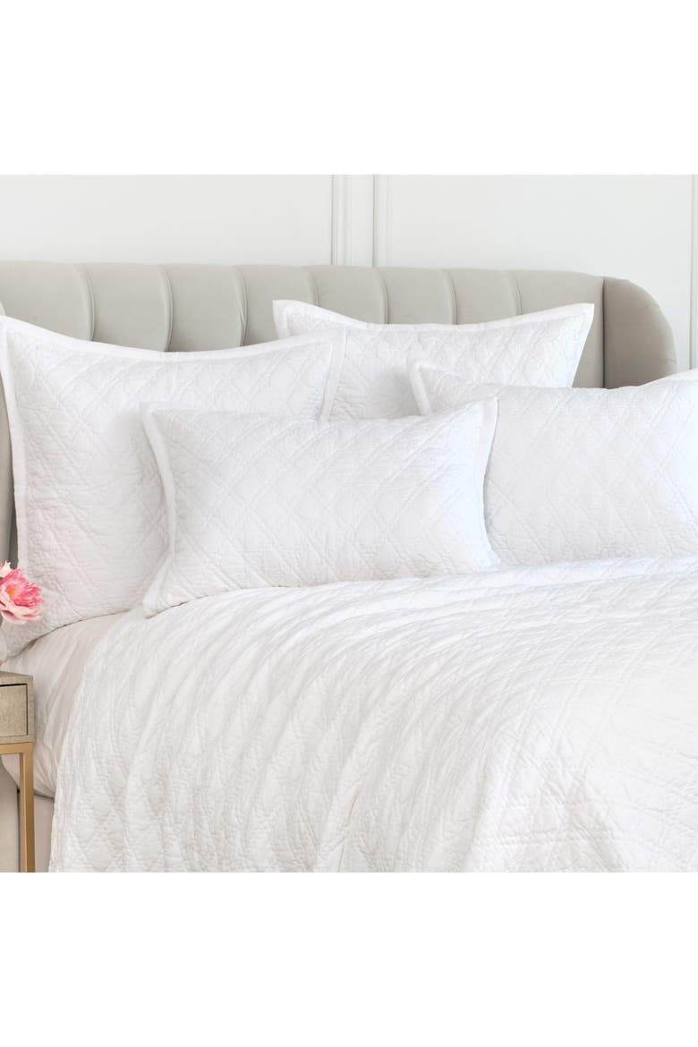 Emory Dove 100% Cotton Euro Sham 26" x 26", Main, color, White