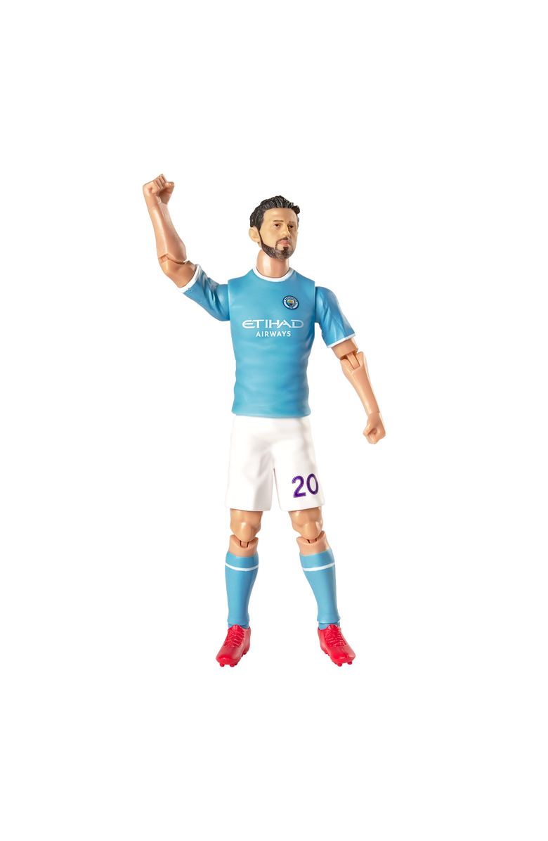 Banbo Toys SOCKERS Manchester City F.C. Bernardo Silva 8" Collectible Soccer Action Figure, Alternate, color, Blue