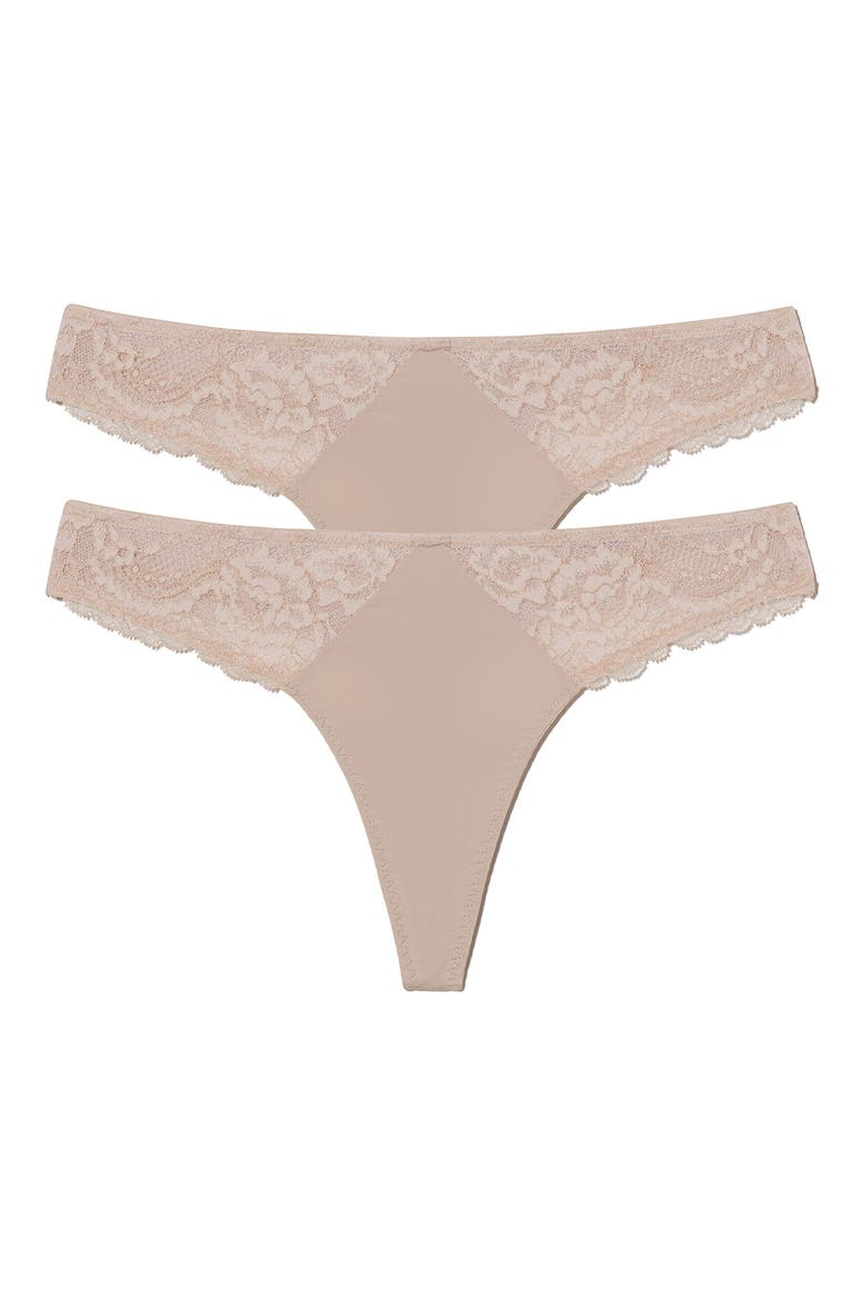 2-Pack Minx Thongs, Main, color, CASHMERE