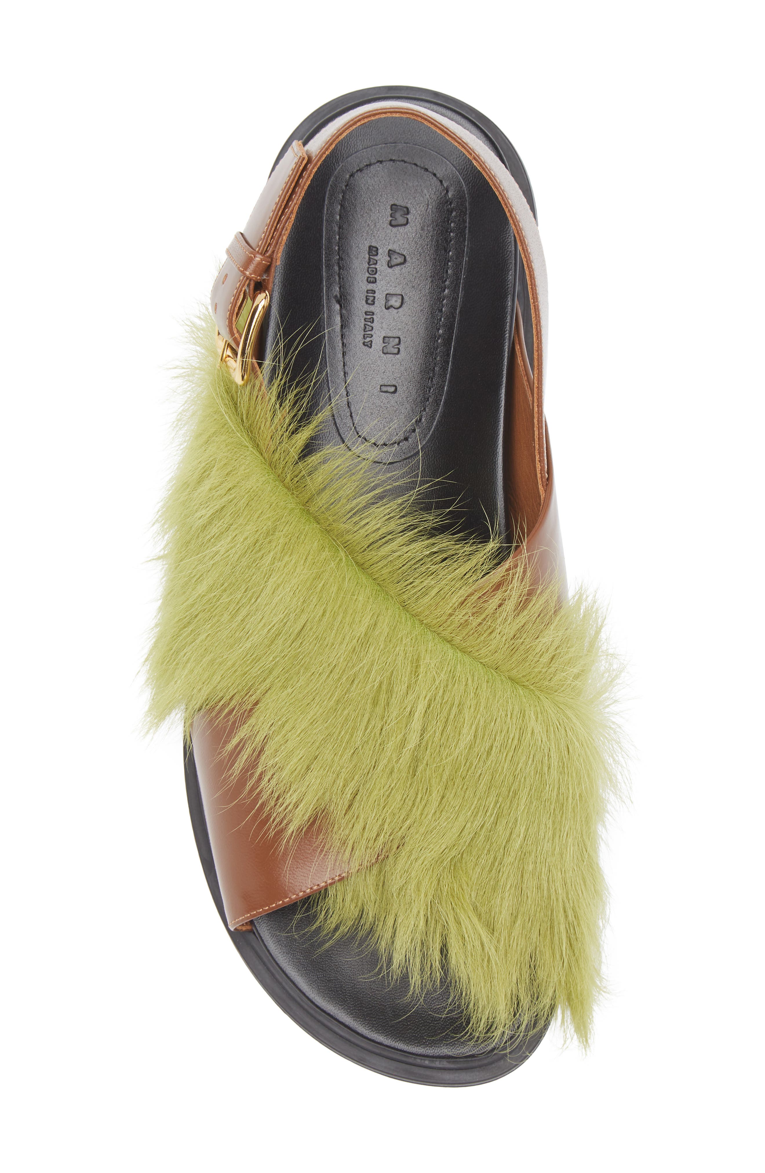 Marni Fussbett Crisscross Slingback Sandal, Alternate, color, Green