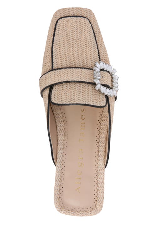 Allegra James Anais Raffia Slide In Natural
