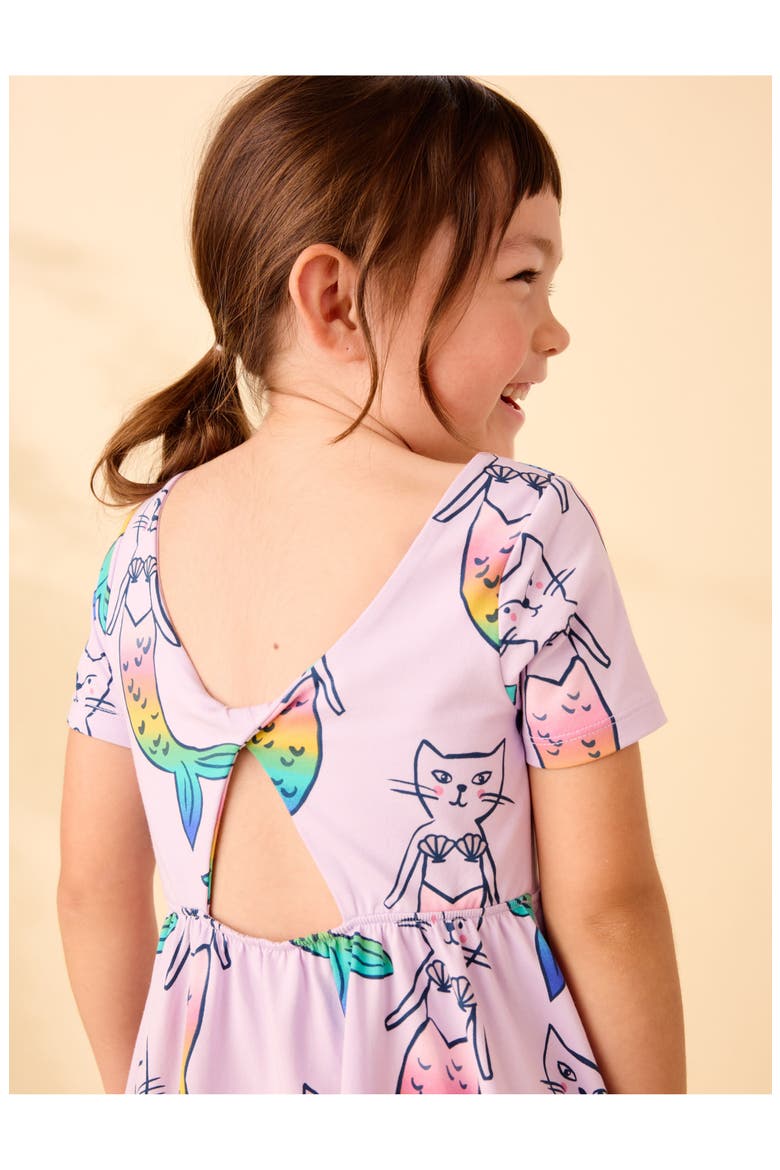 Twist Back Ballet Dress, Alternate, color, Mercat