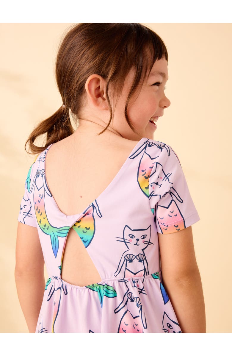 Tea Collection Twist Back Ballet Dress, Alternate, color, Mercat