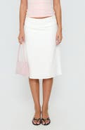 Princess Polly Such Delight Linen Blend Midi Skirt