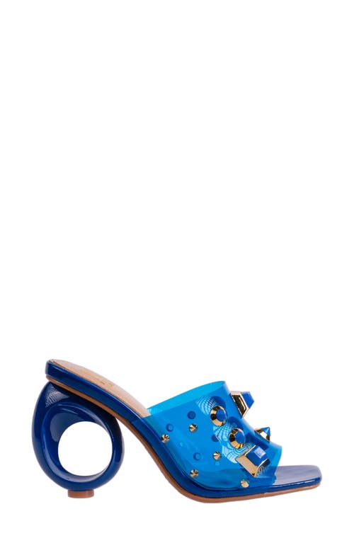 Ninety Union Vegas Studded Slide Sandal In Blue