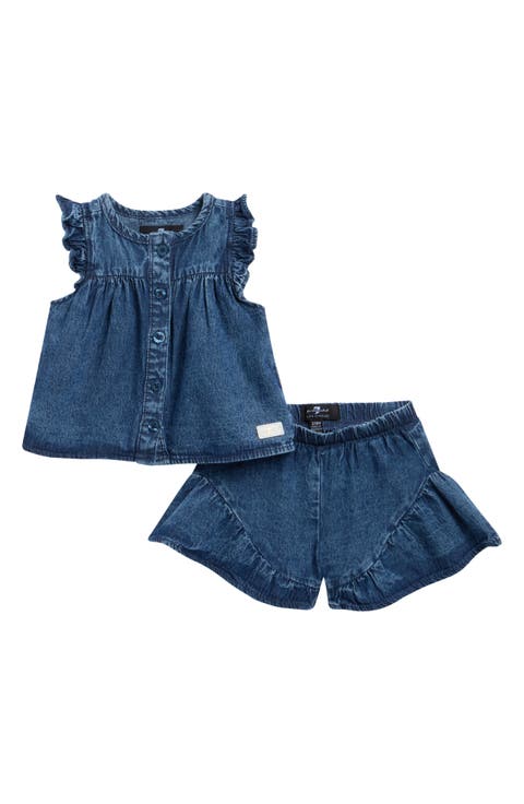 Eyelet Ruffle Top & Shorts Set (Baby)