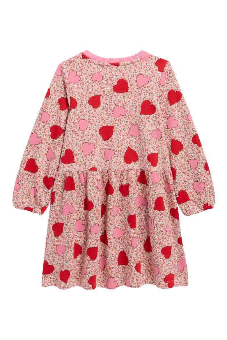 Loopback Print Dress, Alternate, color, HEART FLORAL