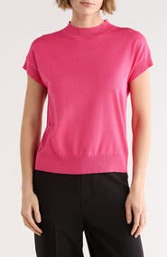 T Tahari Short Sleeve Crew Sweater