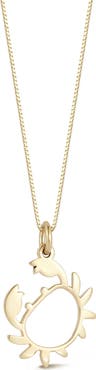 Ember Fine Jewelry 14k Gold Crab Necklace