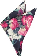 Cufflinks, Inc. Painted Floral Silk Pocket Square