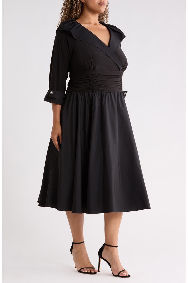 Rhinestone Cuff Cocktail Dress, Alternate, color, BLACK