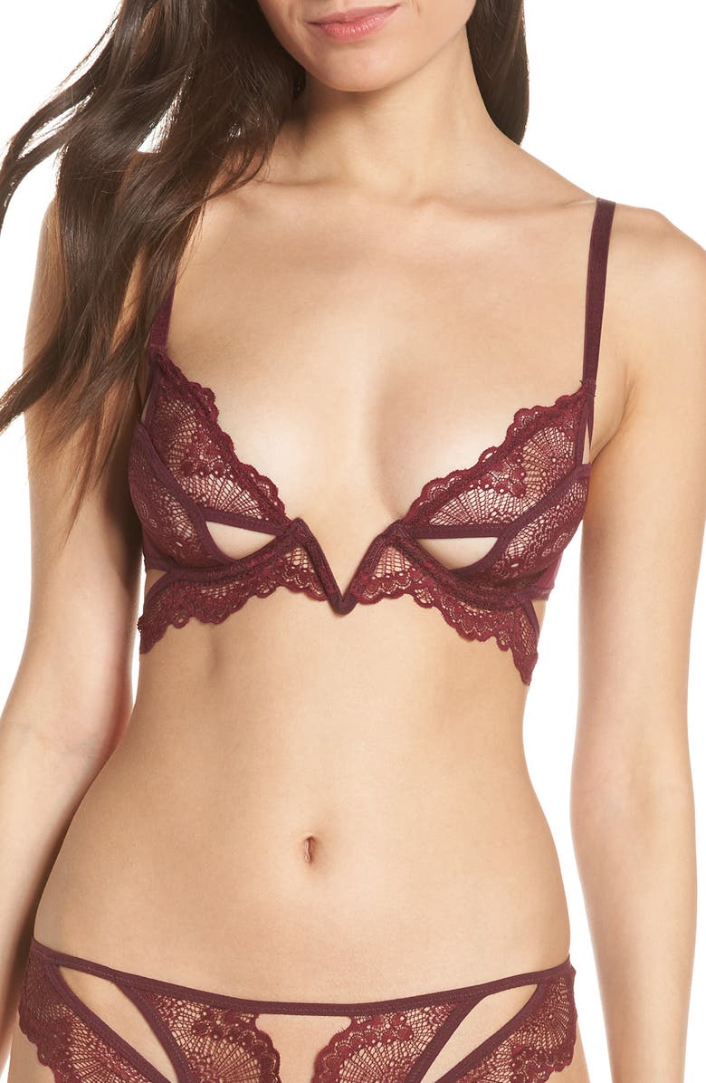 Thistle & Spire Kane Cutout Lace Underwire Bra, Main, color, 