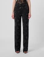 PHILIPP PLEIN Lady Straight Trousers Baroque Strass Women