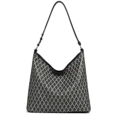 Lancaster Zipped Bucket Bag Ikon It In Noir