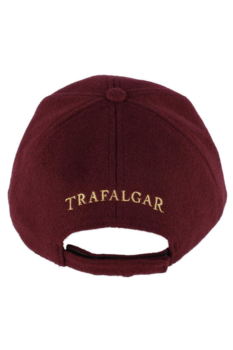 Trafalgar's Solid Wool Touch Baseball Cap, Alternate, color, Burgundy