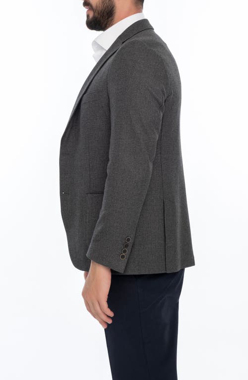 Vellapais Solid Sport Coat In Dark Grey