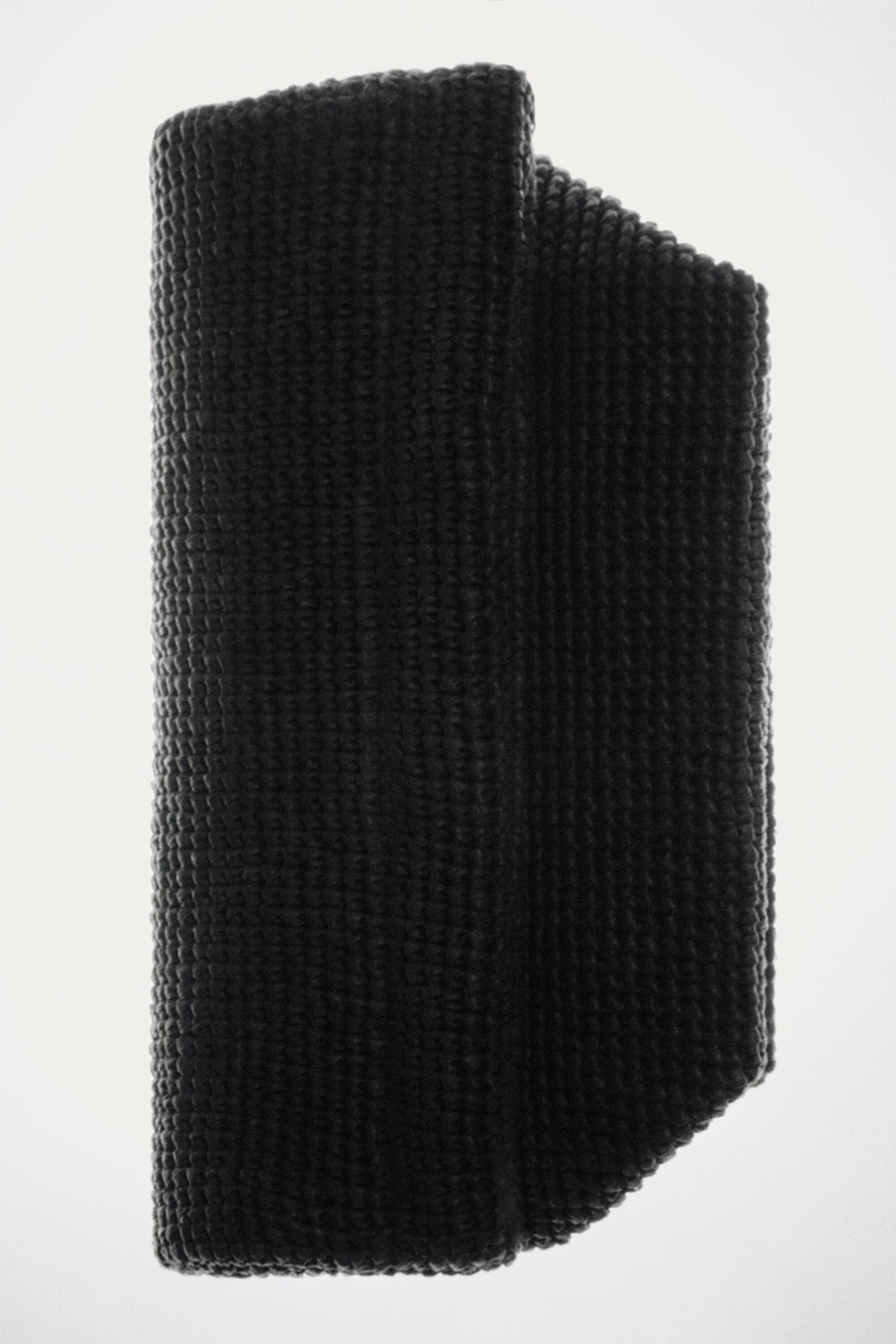 Folded Clutch Bag - Straw, Alternate, color, BLACK