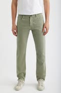 AG Everett Slim Straight Leg Cotton & Linen Blend Jeans