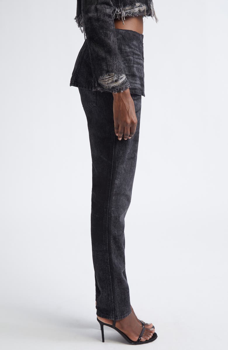 DIESEL<sup>®</sup> D-Hourjian Layered Cotton & Hemp Jeans, Alternate, color, Black/Denim