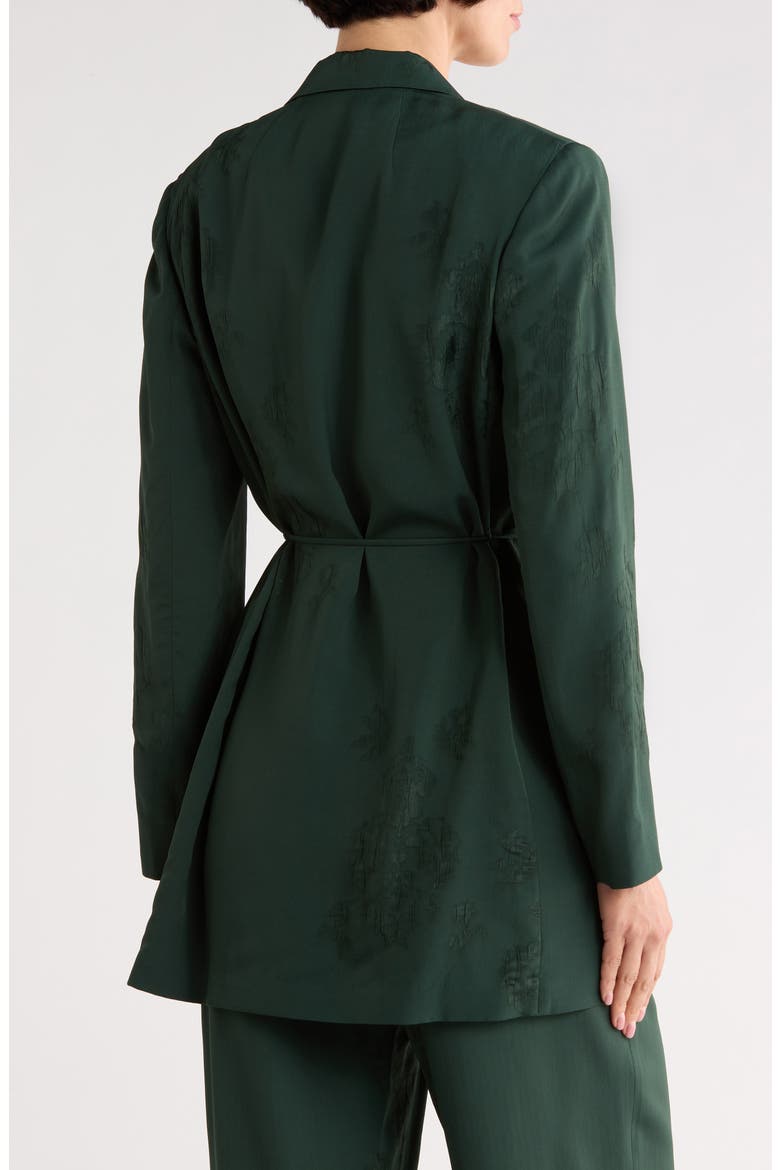 Jacquard Longline Blazer, Alternate, color, DEEP MALACHITE