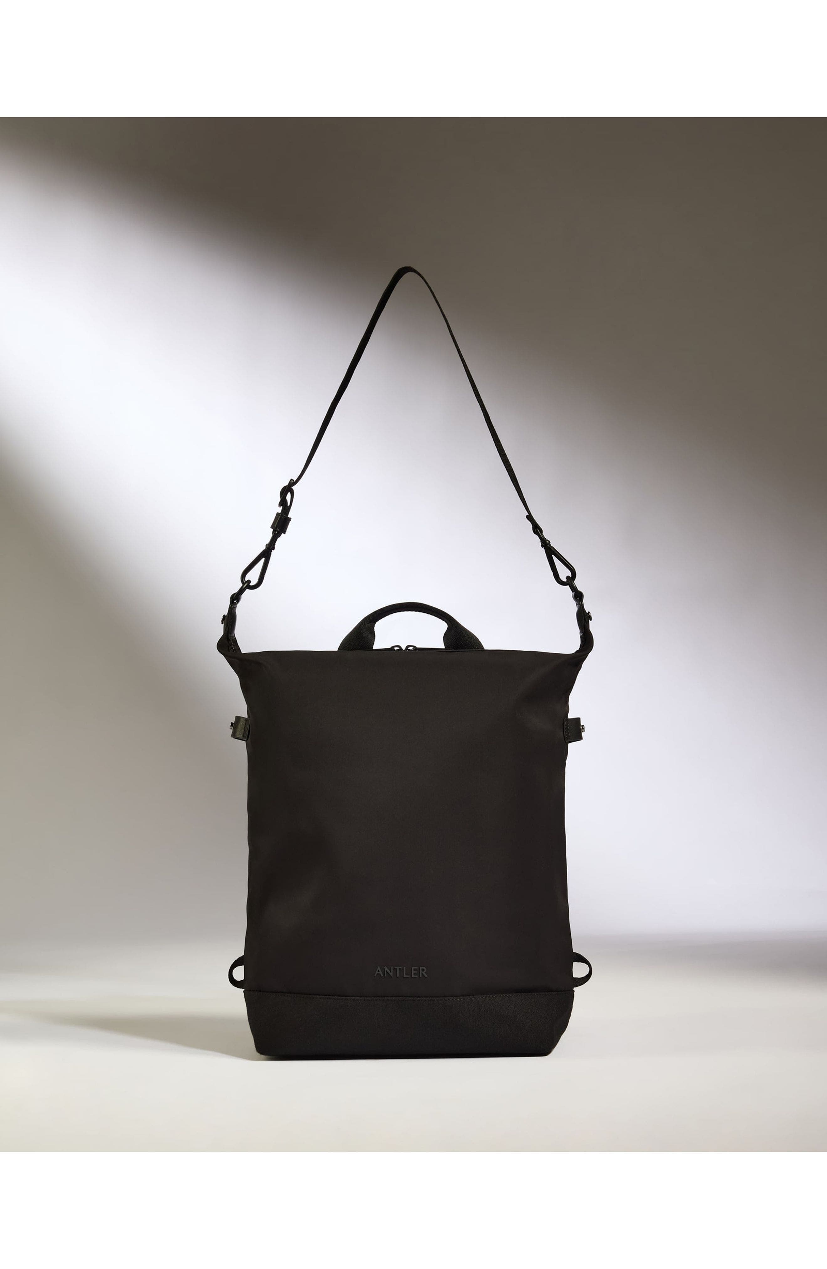ANTLER Icon 2-in-1 Tote Backpack, Alternate, color, Black